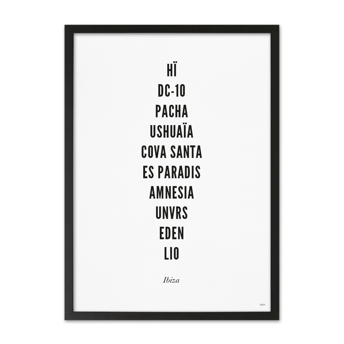 Poster von Ibiza - Clubs | WIJCK.